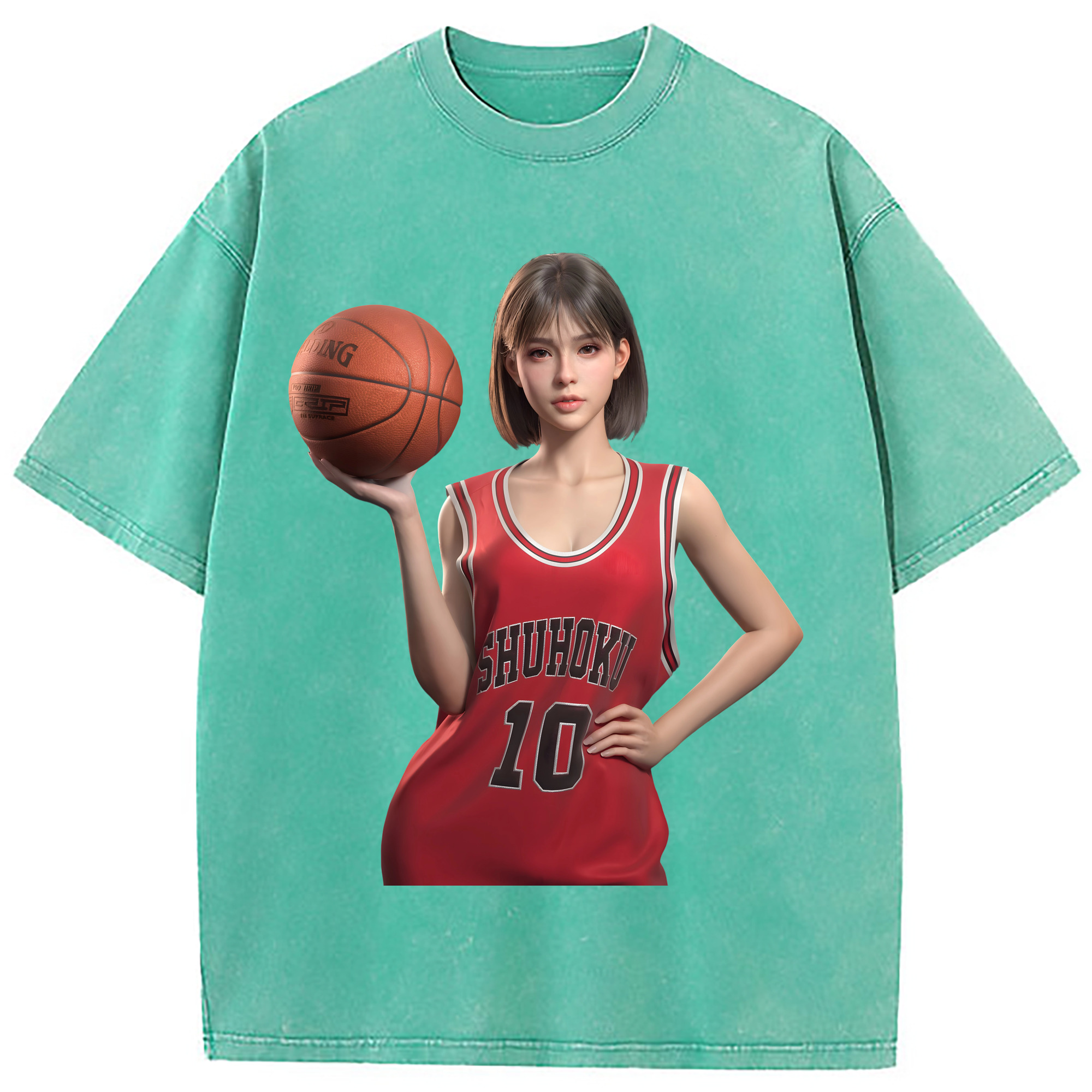 （画像用） SLAM DUNK／スラムダンク 綿100% ヴィンテージ風 半袖Tシャツ（フロントプリント）